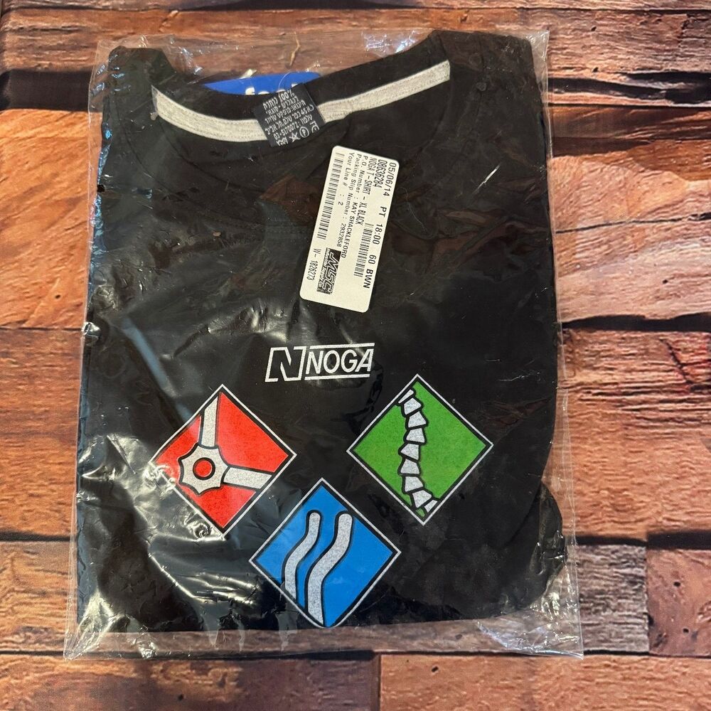 Perfect Fashion Men's Black XL T-Shirt 100% Cotton Graphic Noga Engineering Tech